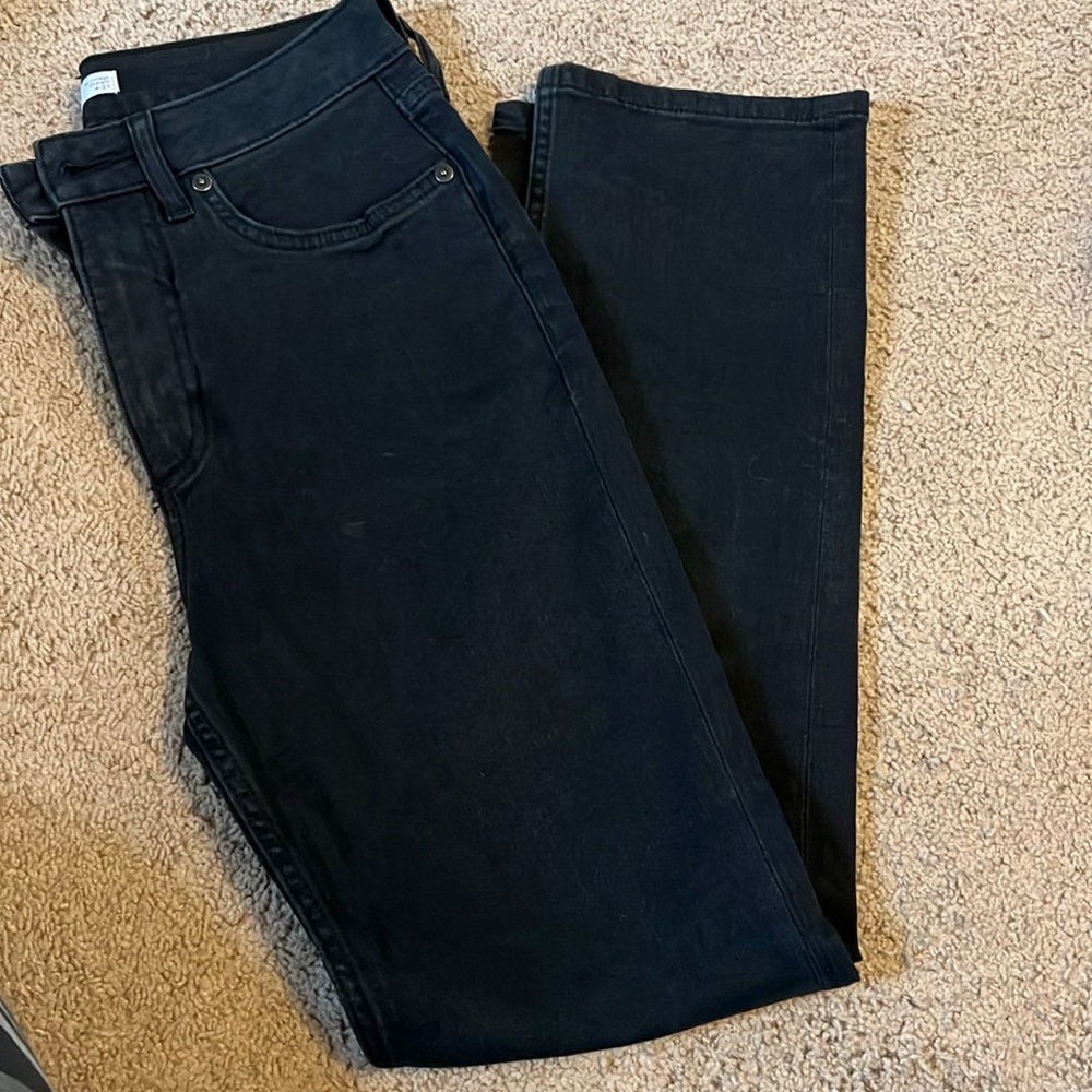 Elizabeth and James vintage straight black jeans